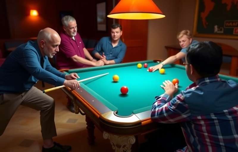 Pool Billiards Pro - Indian Community Meetup Indian Pool Billiards Pro community meetup with players competing on mobile devices