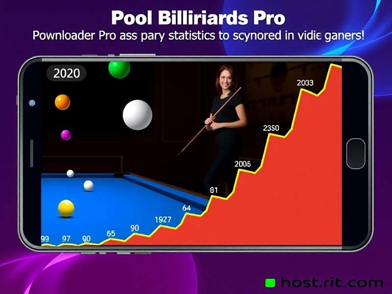 Pool Billiards Pro - India Download Growth Pool Billiards Pro download statistics graph showing growth in India from 2020 to 2023